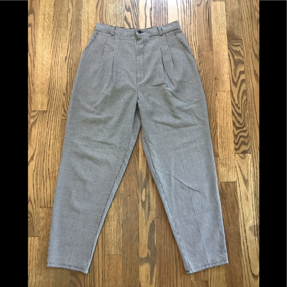 Houndstooth print trouser